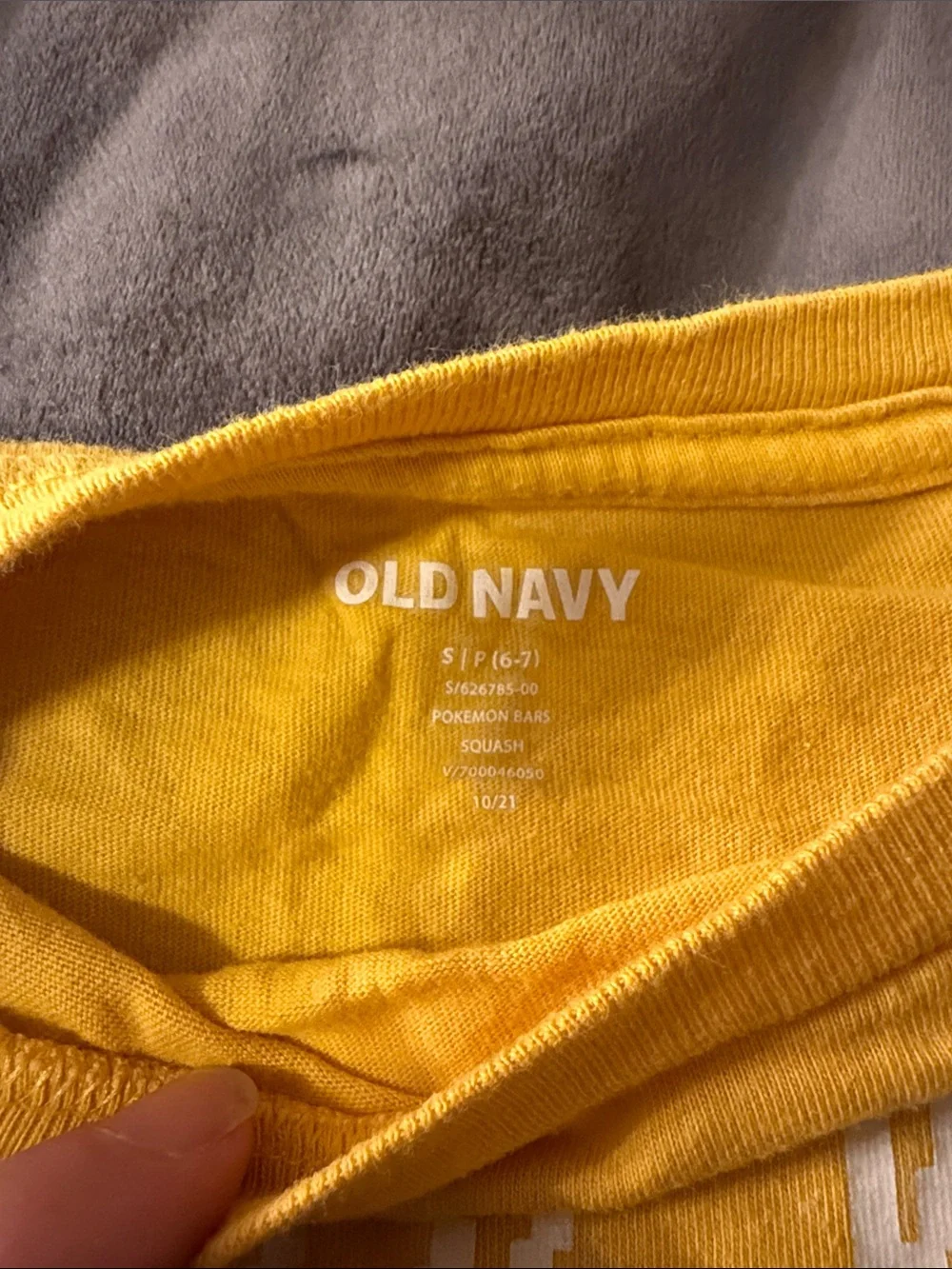 Old Navy Pokémon Kids' Yellow & Charcoal Pikachu Graphic Tees & Tank Bundle - Sm
